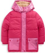 Mini Boden Kids' Metallic Puffer Jacket
