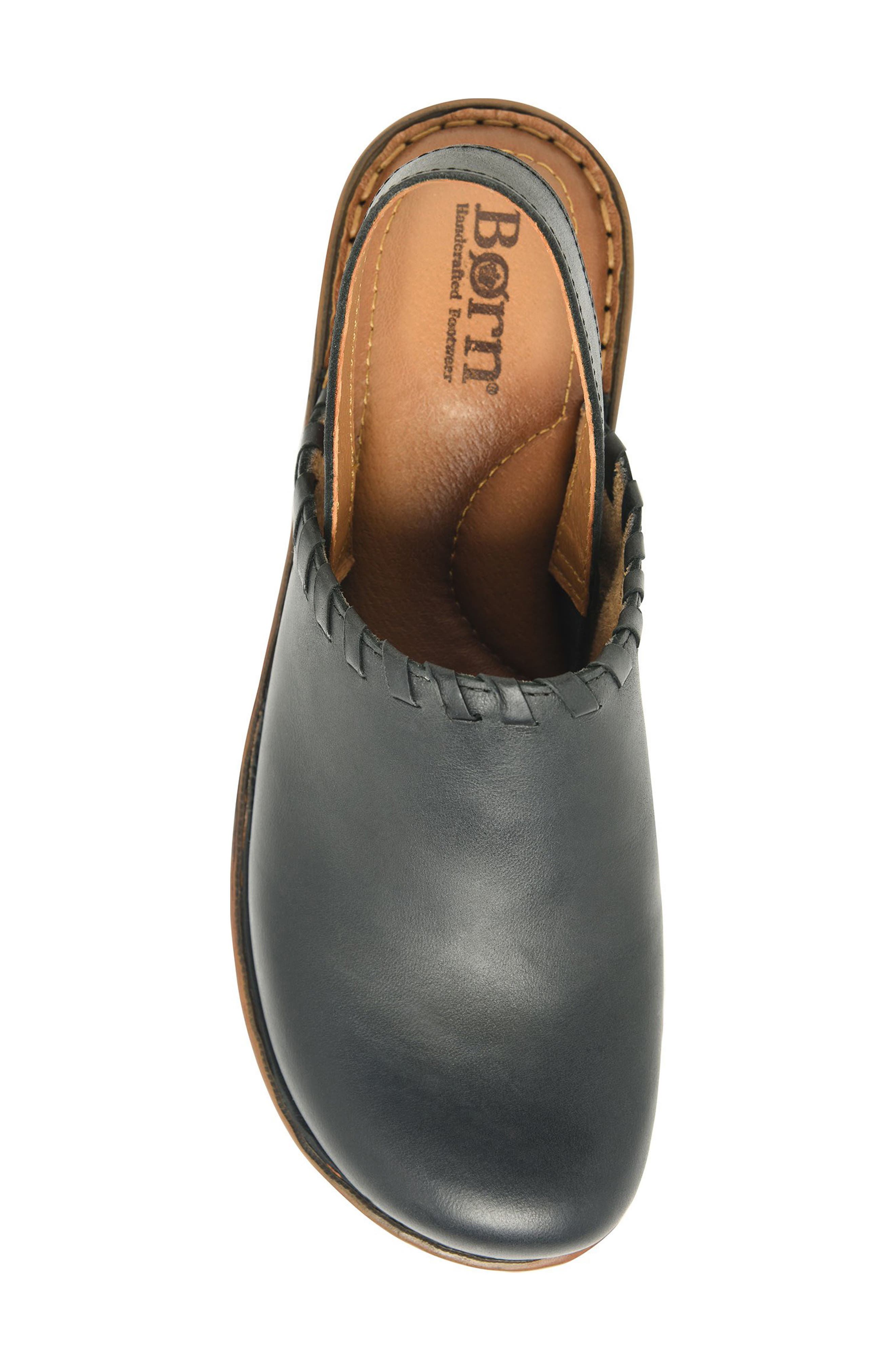 Børn Telly Slingback Clog, Alternate, color, Black Leather