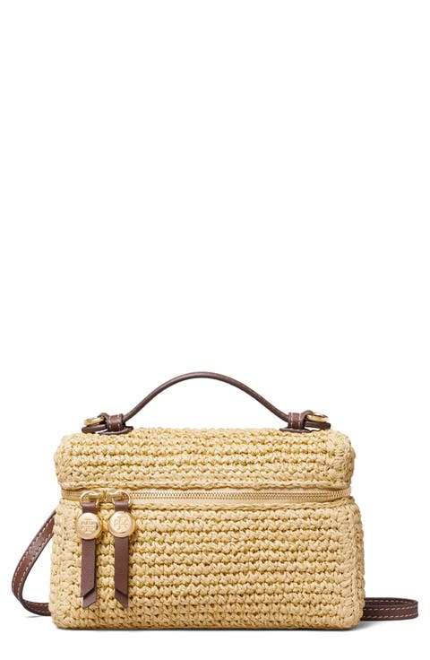 Romy Straw Top Handle Bag