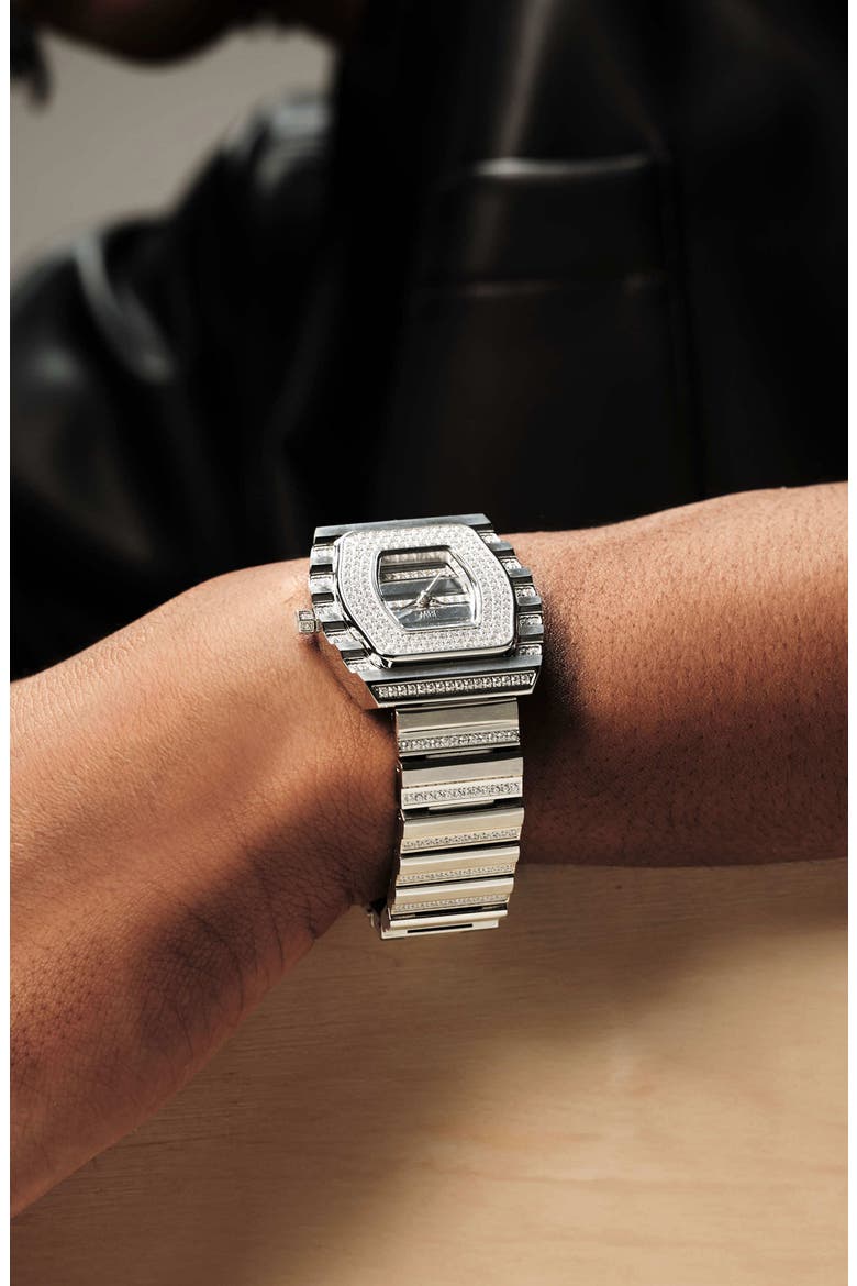 Echelon Bracelet Strap Watch, 34mm, Alternate, color, STAINLESS STEEL