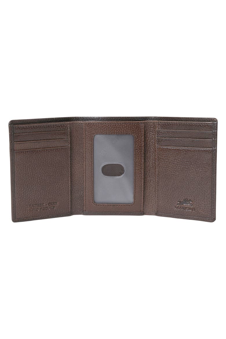 Fifth Ave RFID Leather Trifold Wallet, Alternate, color, BROWN