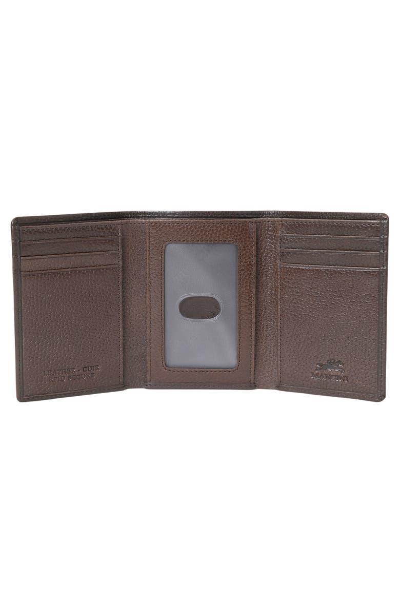 Mancini Fifth Ave RFID Leather Trifold Wallet, Alternate, color, Brown