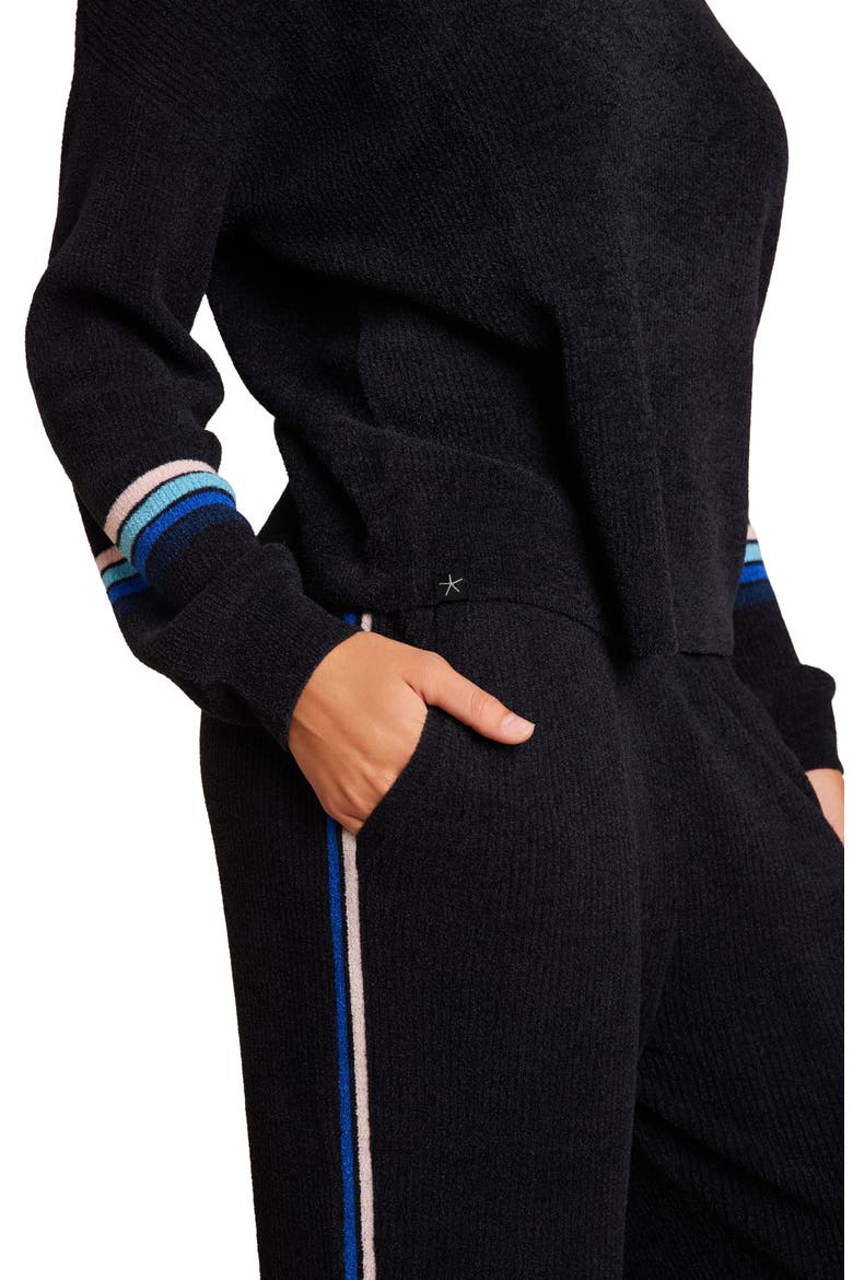CozyChic® Ultra Lite® Stripe Pullover, Alternate, color, BLACK MULTI