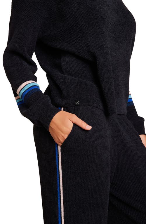 Barefoot Dreams Cozychic® Ultra Lite® Stripe Pullover In Black Multi