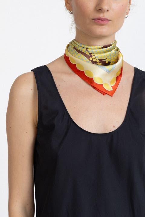 Small Bandana Silk Scarf
