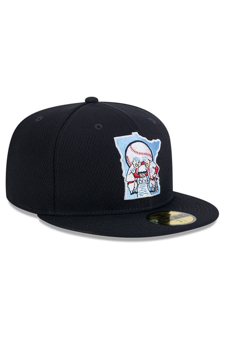 New Era Men's New Era Navy Minnesota Twins 2025 MLB Clubhouse 59FIFTY Fitted Hat, Alternate, color, 