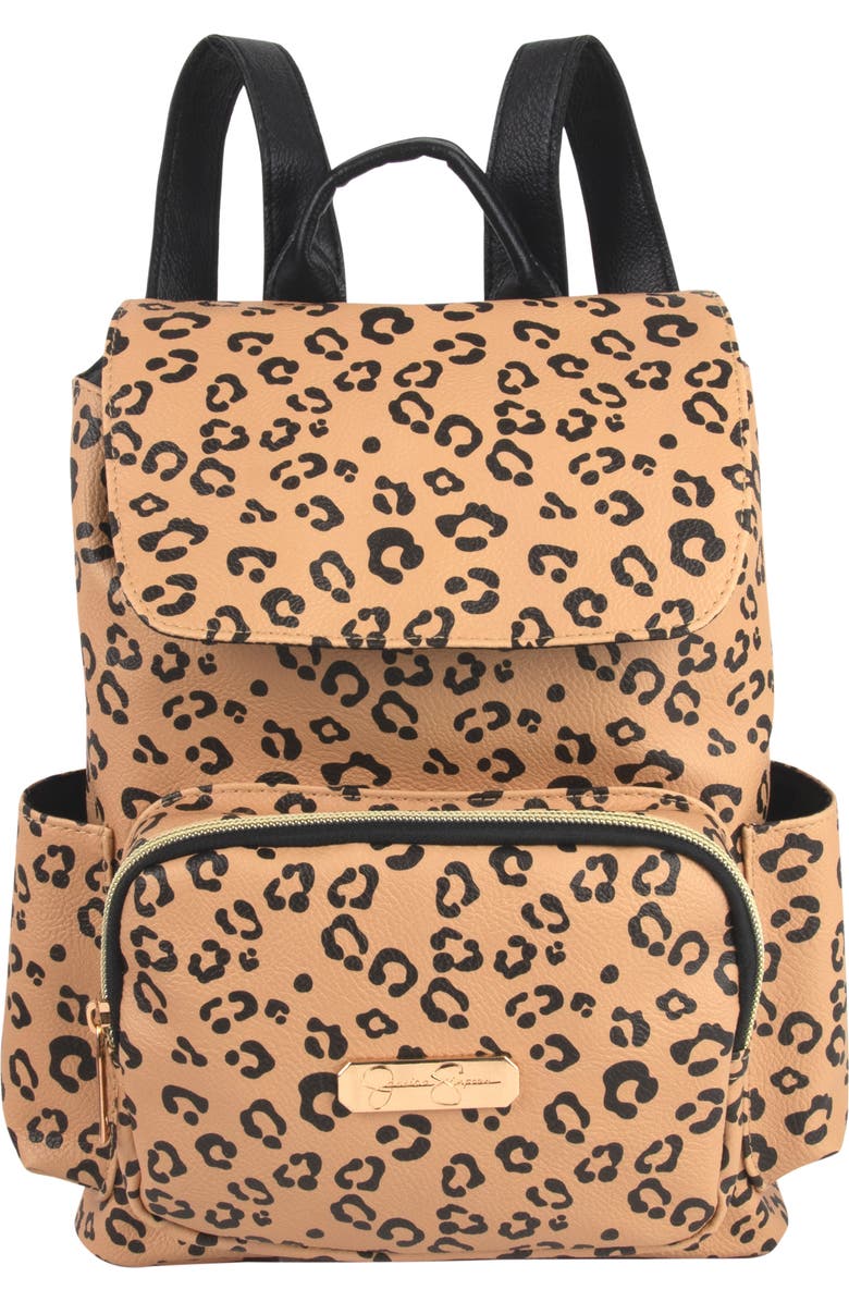 Jessica Simpson Kids' Leopard Print Mini Backpack, Main, color,