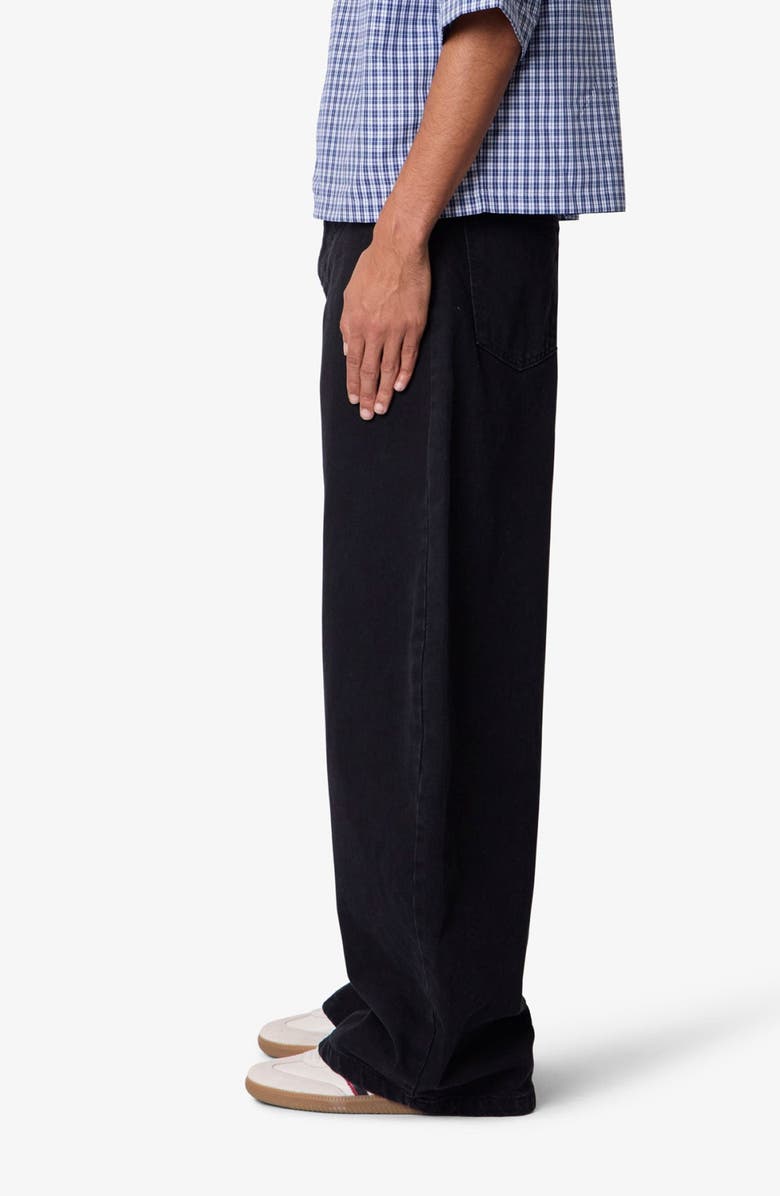 mnml Barrel Leg Barrel Jeans, Alternate, color, Washed Black