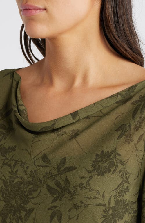 Wayf Cassandra Floral Long Sleeve Midi Dress