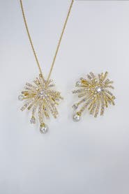 Classicharms Pavé Firework Multi Way Brooch Pendant