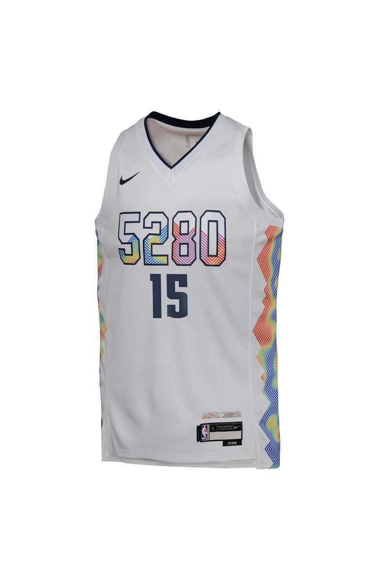 Nike Youth Nike Nikola Jokic White Denver Nuggets 2024/25 Swingman Player Jersey - City Edition, Alternate, color,