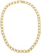BY ADINA EDEN CZ Pave Link Tennis Necklace