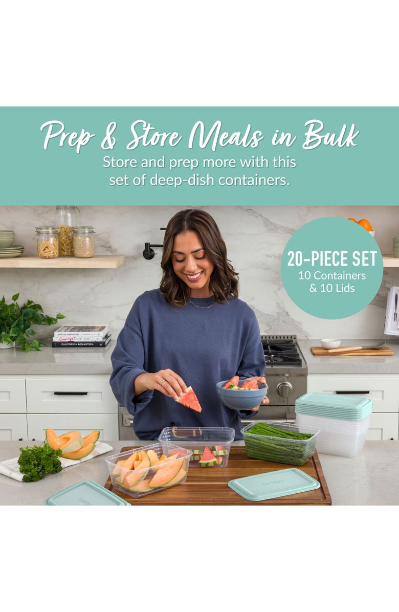 BENTGO 20-Piece Meal Prep Set, Alternate, color, Blue