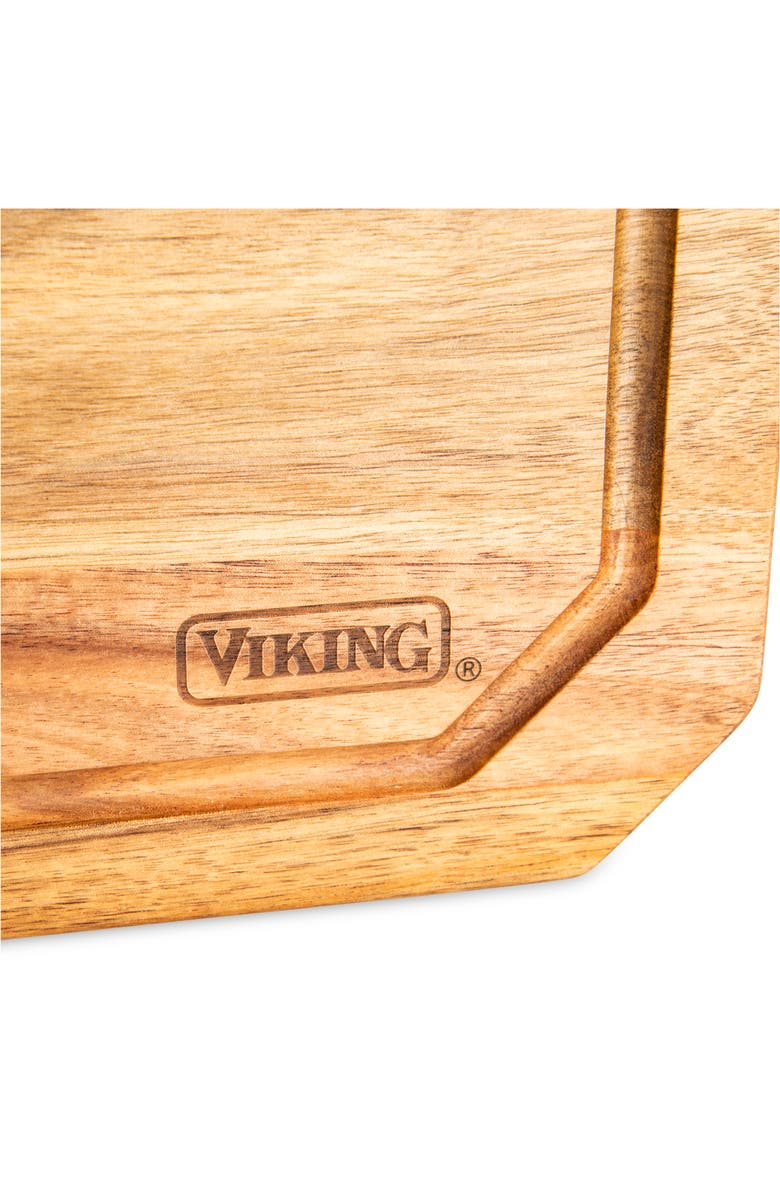 Viking Acacia Wood Carving Board with Juice Groove, Alternate, color, Acacia Wood