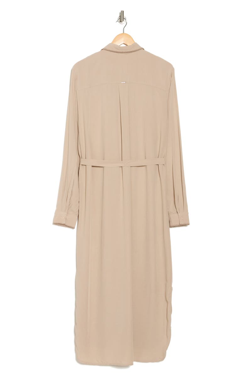 Maaji Summer Sand Long Sleeve Cover-Up Shirtdress, Alternate, color, 