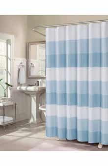 DAINTY HOME Shades Ombré Waffle Texture Shower Curtain