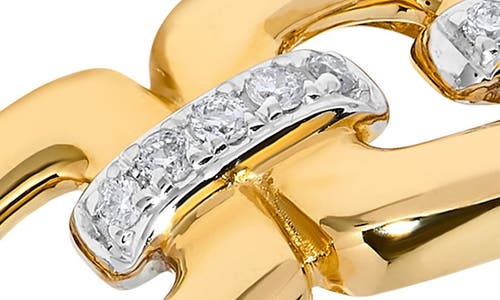 H.j. Namdar Diamond Cushion Link Ring