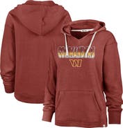 '47 Women's '47 Heathered Burgundy Washington Commanders Color Rise Kennedy Pullover V-Neck Hoodie