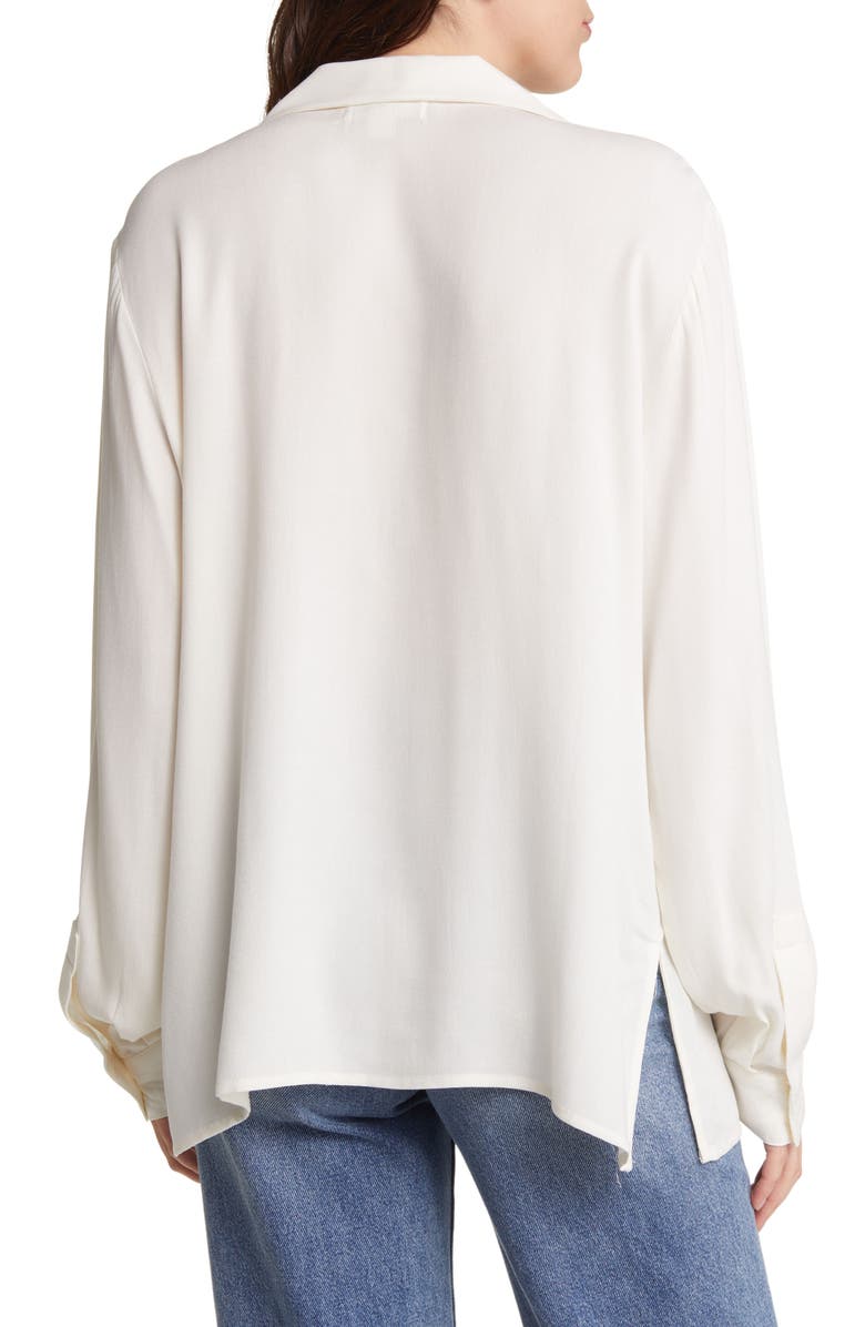 Treasure & Bond Utility Button-Up Shirt, Alternate, color, Ivory Egret