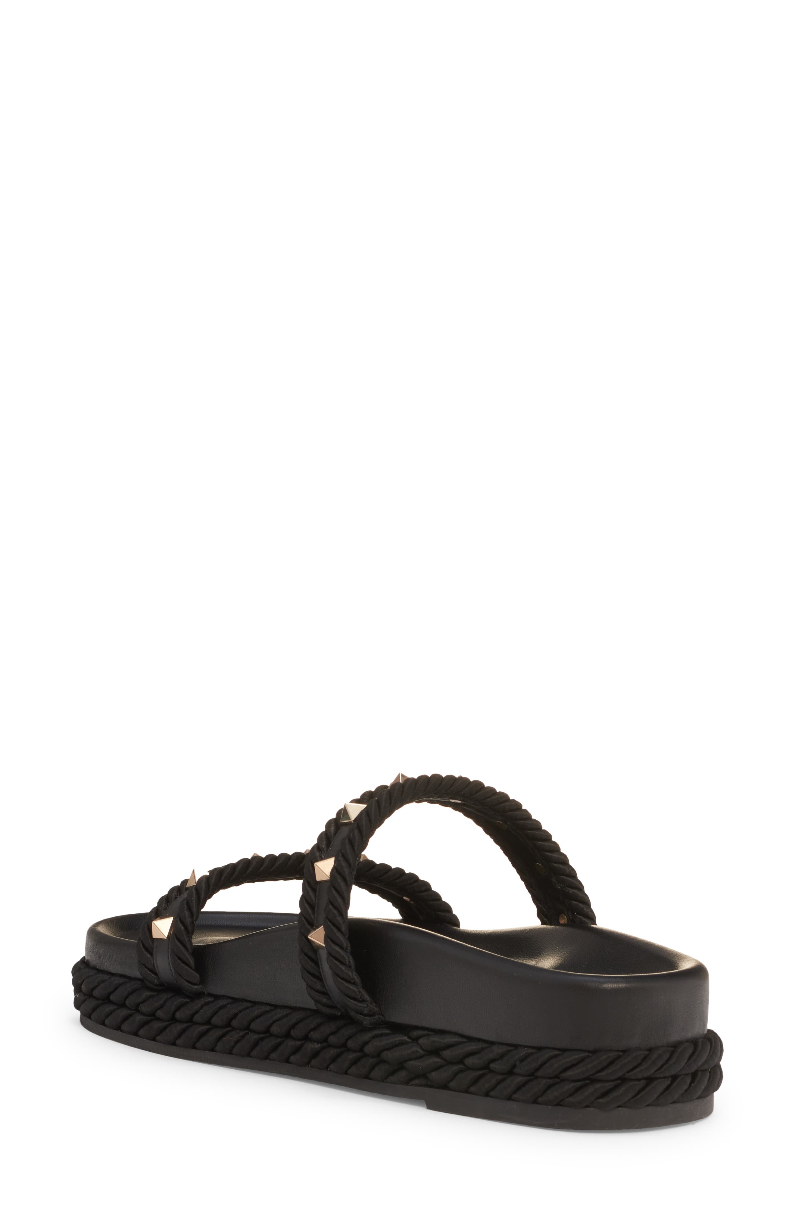 Valentino Garavani Rockstud Platform Slide Sandal, Alternate, color, 