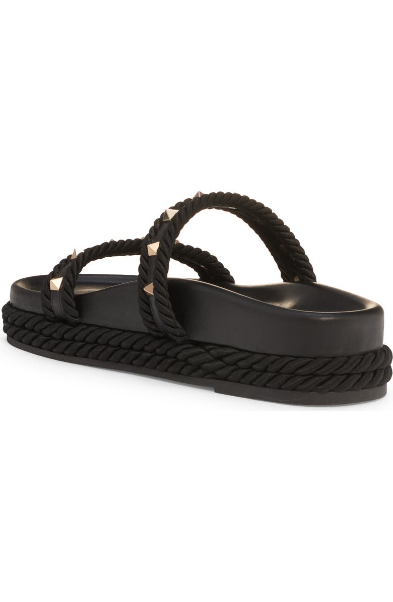 Valentino Garavani Rockstud Platform Slide Sandal, Alternate, color, Nero