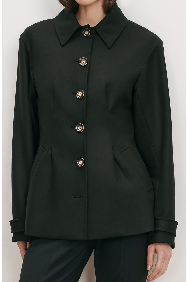 Severine Dickey Coat, Alternate, color, BLACK