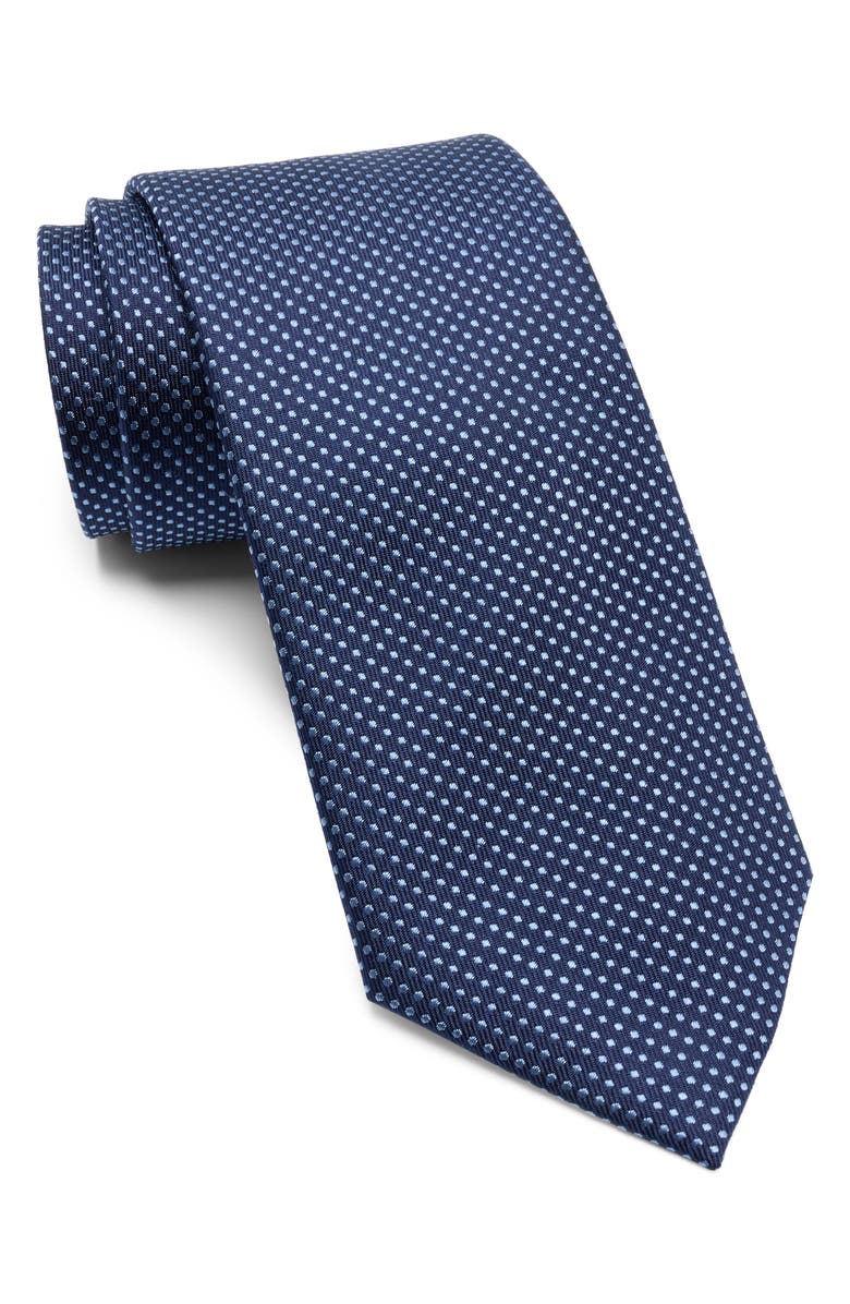 Duchamp Micro Dot Silk Tie, Main, color,