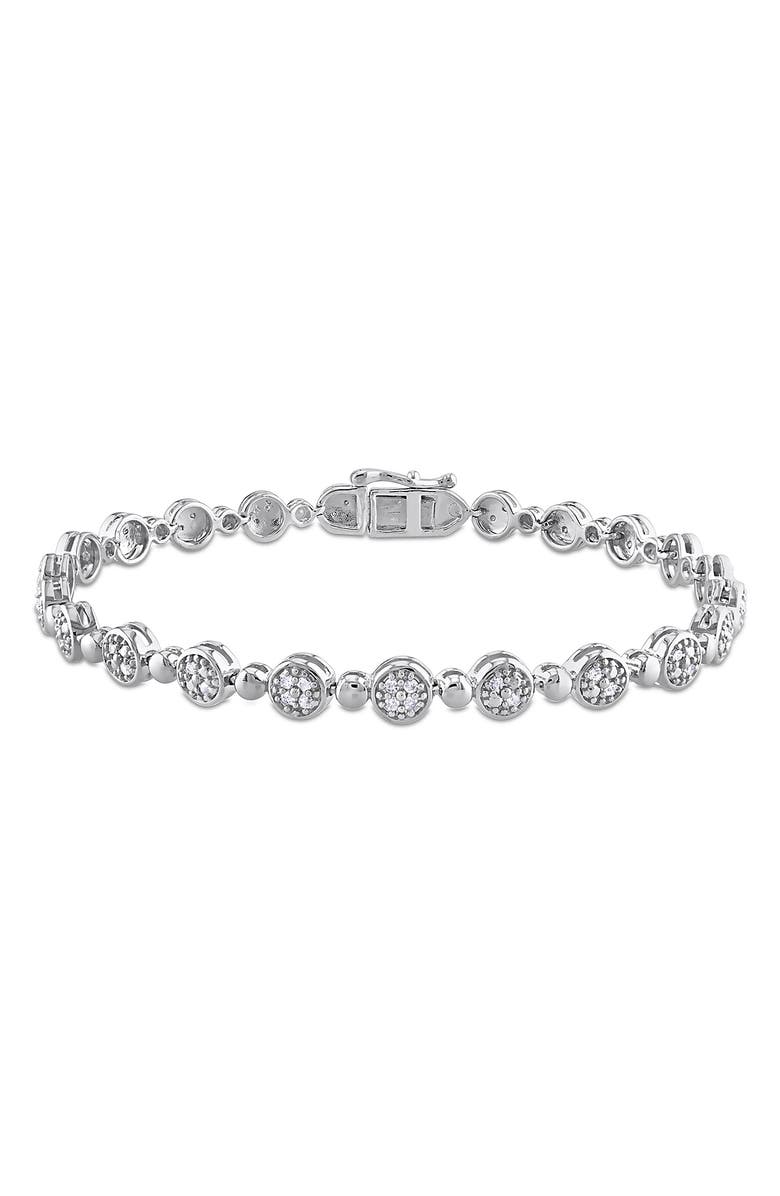 DELMAR Diamond Tennis Bracelet - 0.5ct., Main, color, White