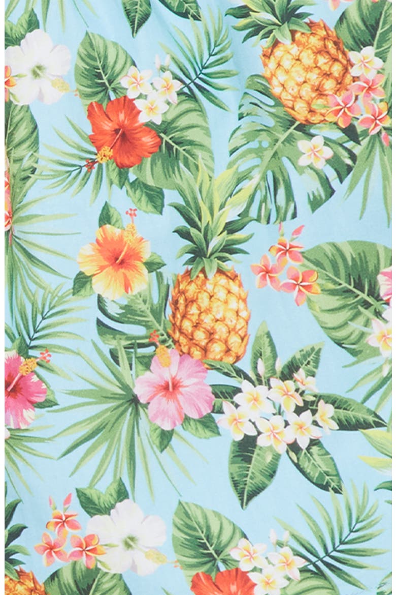 Organic Cotton Oahu Hawaiian Print Boxer Short, Alternate, color, LT. BLUE