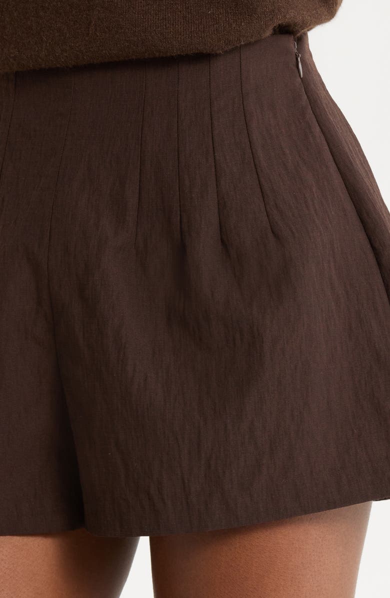 STAUD Magpie Shorts, Alternate, color, Earth