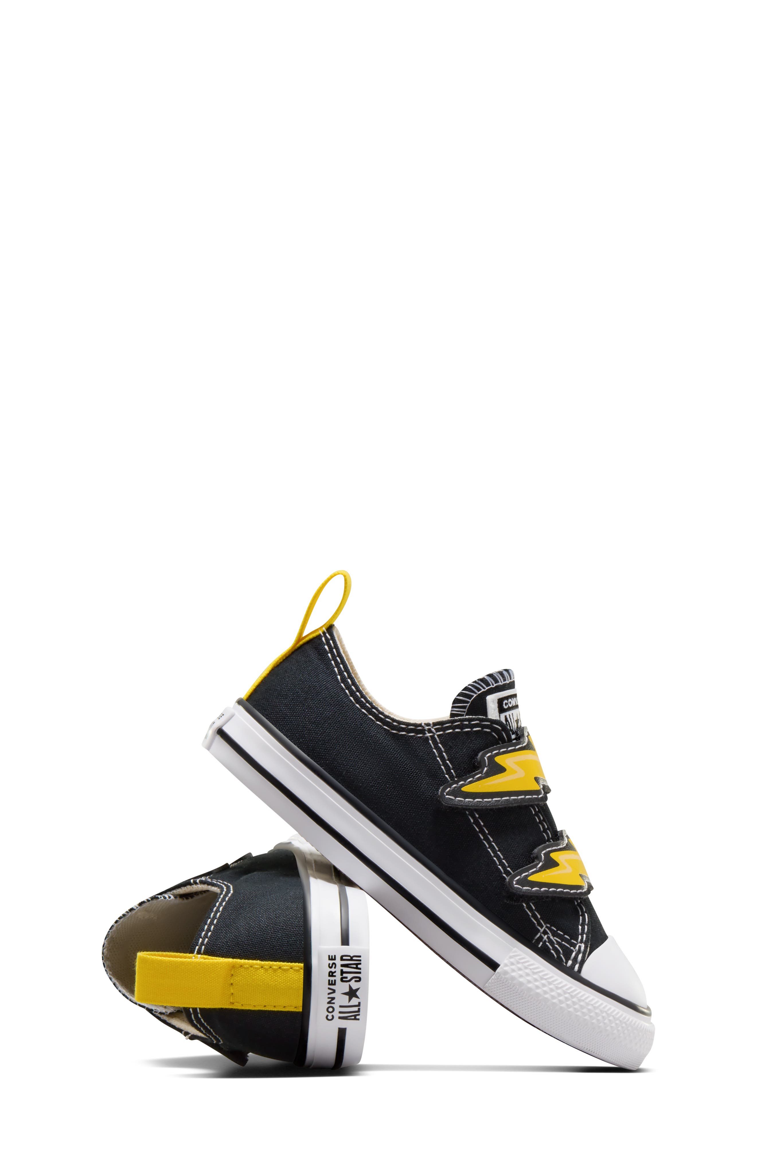 Converse Kids' Chuck Taylor<sup>®</sup> All Star<sup>®</sup> Electric Bolt Easy On Sneaker, Alternate, color, Black/ Golden Wren