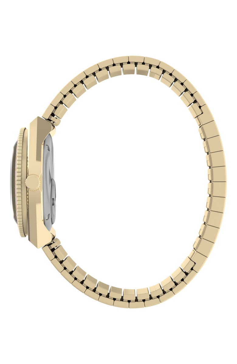 Timex<sup>®</sup> Q Timex<sup>®</sup> Mini 30mm Stainless Steel Expansion Band Watch, Alternate, color, Pink/ Gold-Tone