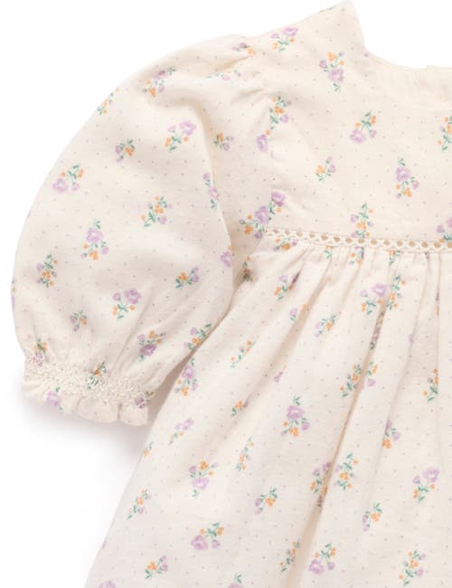 Purebaby Primrose Dress With Headband In Neutral