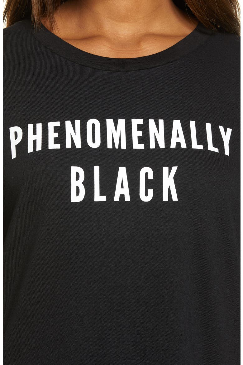 Phenomenally Black Graphic Tee, Alternate, color, BLACK