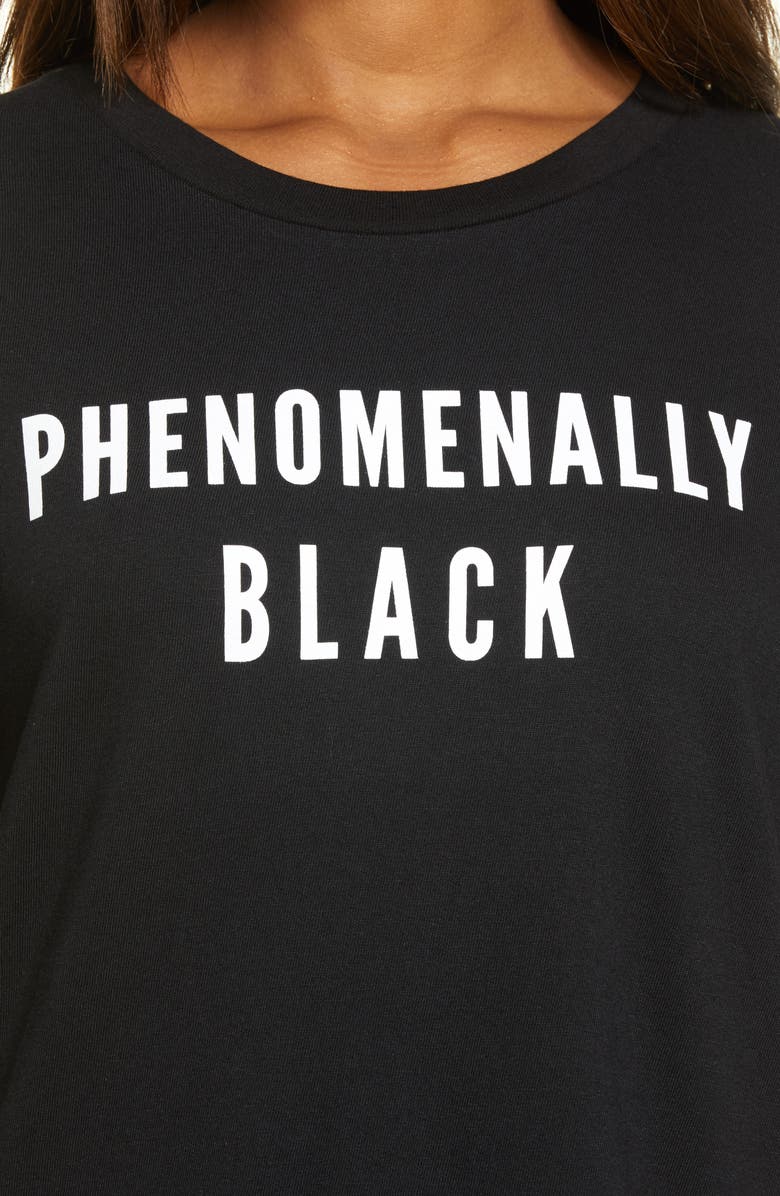 PHENOMENAL ly Black Graphic Tee, Alternate, color,