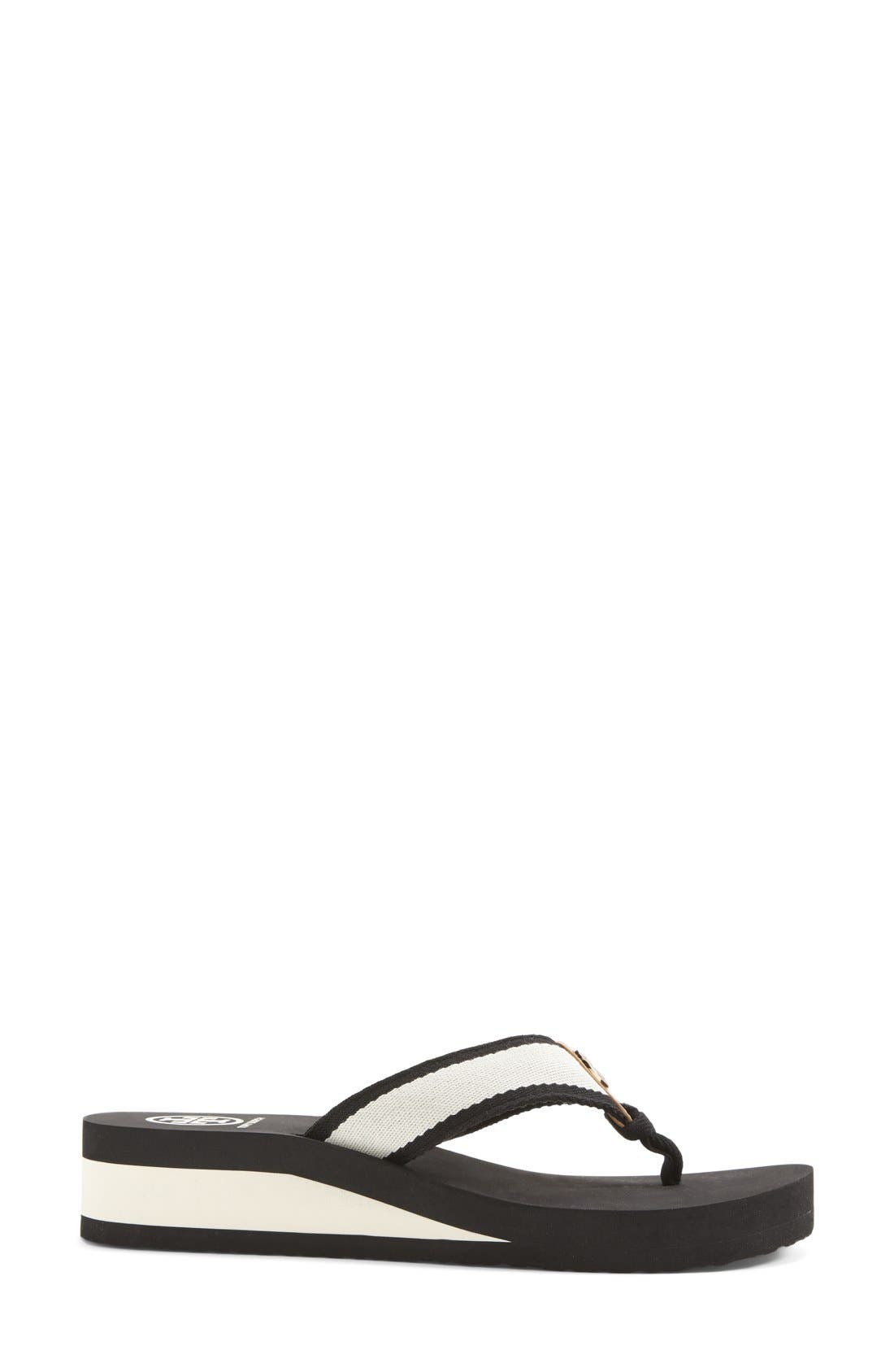Tory Burch 'Frankie' Wedge Sandal, Alternate, color, 