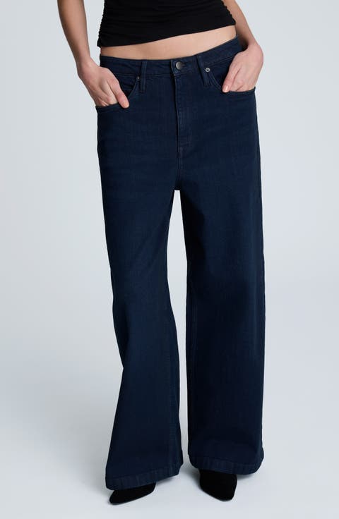 Low Rise Wide Leg Jeans