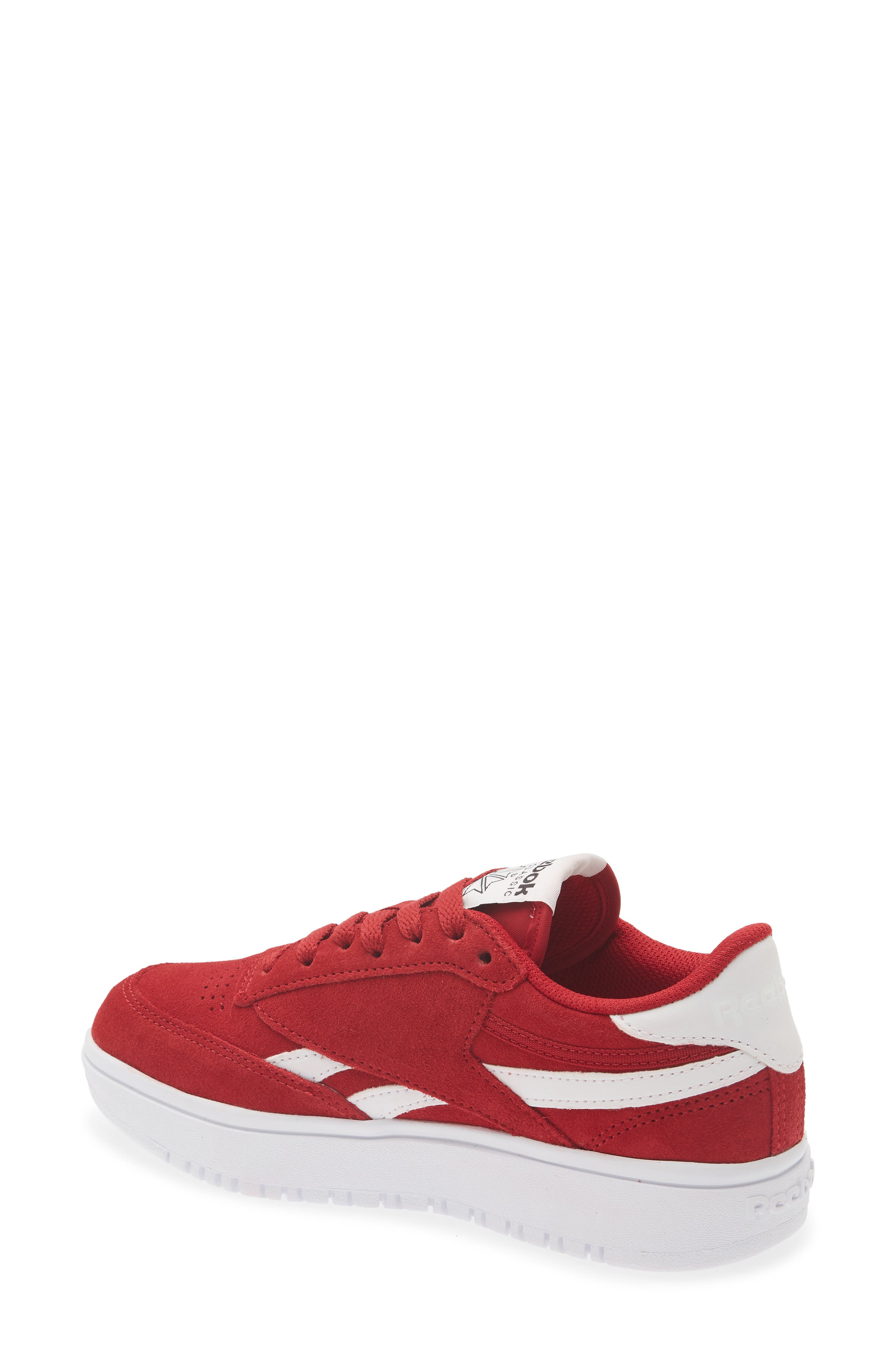 Club C Double Revenge Sneaker, Alternate, color, FLASHRED/BLACK/FTWRWHITE