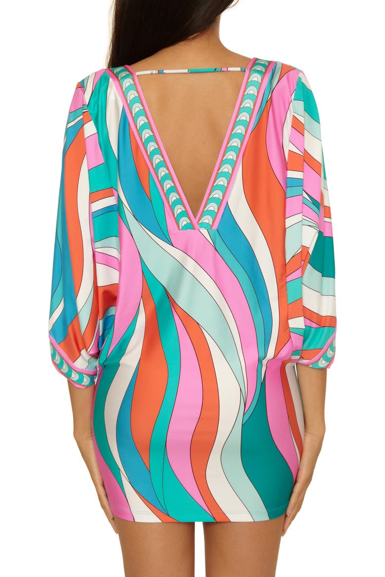 Apollo V-Neck Cover-Up Tunic, Alternate, color, MULTI
