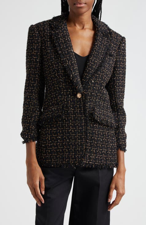 Wyeth good black 3/4 sleeve blazer