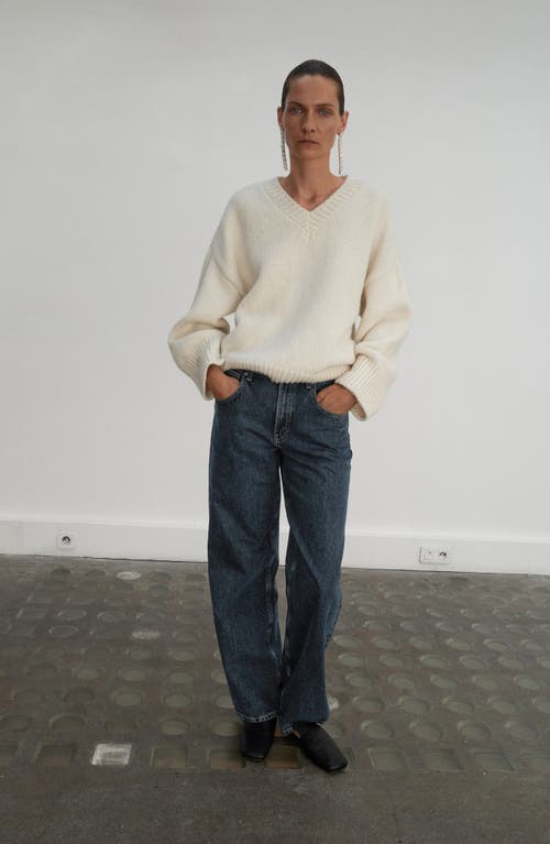 Mango Selection Mid Rise Straight Leg Jeans In Blue