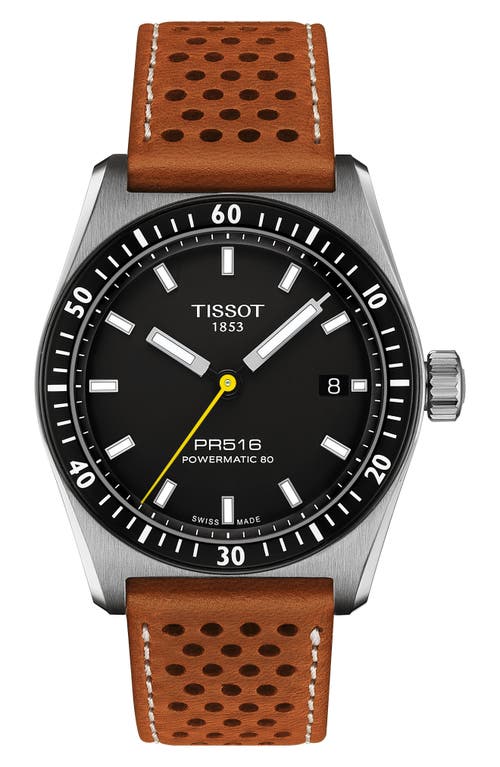 Tissot Pr516 Powermatic 80 Watch, 38mm In Black