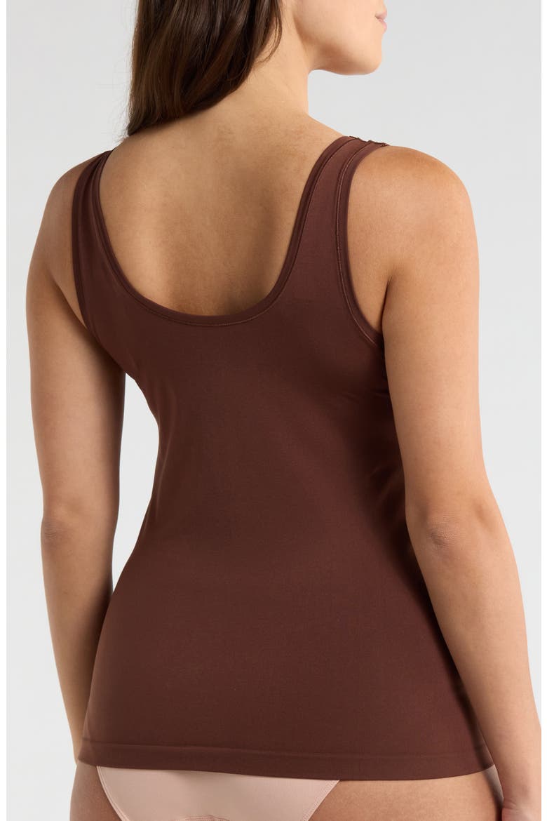 Seamless Layering Tank, Alternate, color, BROWN BITTER