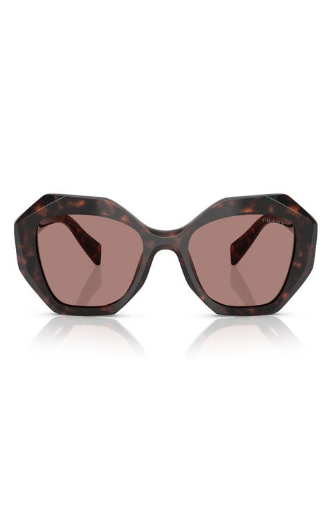 53mm Gradient Irregular Sunglasses