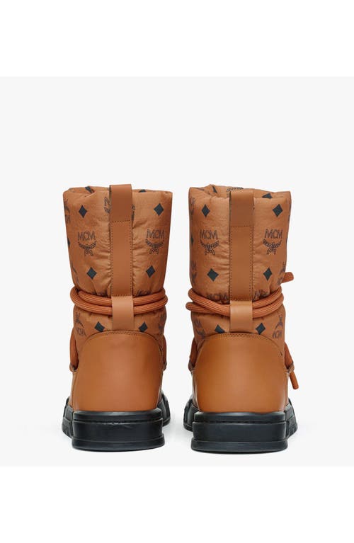 Mcm Skyward Ankle Boots In Cognac
