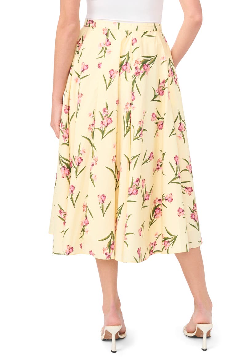 Midi Circle Skirt, Alternate, color, LIGHT YELLOW