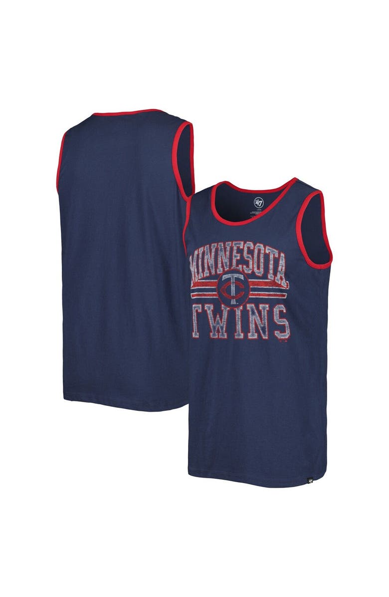 '47 Men's '47 Navy Minnesota Twins Winger Franklin Tank Top, Main, color, Navy