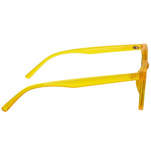 Bertha Betty Polarized Sunglasses In Yellow/pink