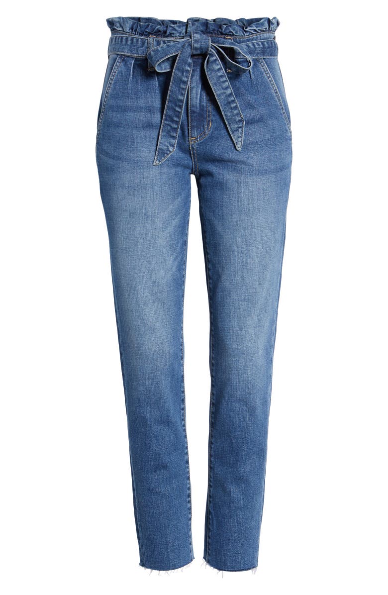 Prosperity Denim Paperbag Waist Skinny Jeans, Alternate, color, 