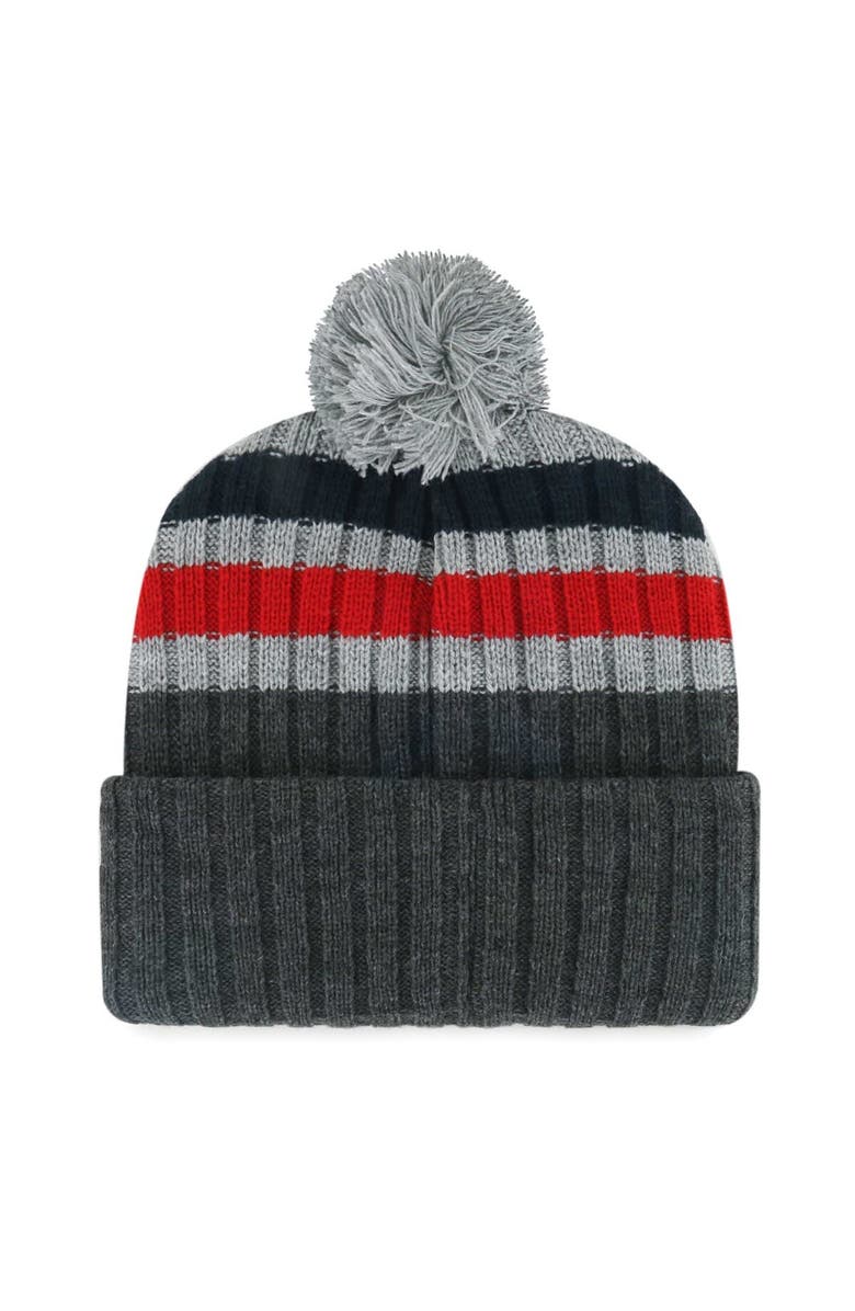'47 Men's '47 Gray St. Louis Cardinals Stack Cuffed Knit Hat with Pom, Alternate, color, Gray